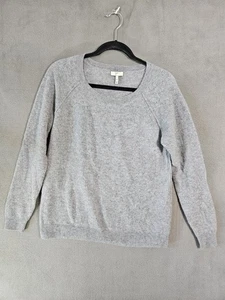 Suéter para mujer Joise 100 % cachemir gris claro suéter cuello redondo preppy talla XS  - Imagen 1 de 10