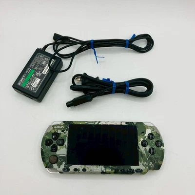 PSP 3000 Console Camouflage Color Metal Gear Solid Peace Walker Model Tested - Image 1 of 4