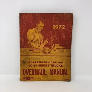 1972 Chevrolet Pass Cars & Series 10-30 Trucks Original Chassis Overhaul Manual - Picture 1 of 8