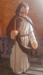 TPI Joseph With Cane Blow Mold 36" Nativity Vintage 1997 Christmas Lawn Ornament - Picture 1 of 9