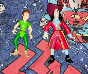 Vintage Disney Peter Pan Captain Hook 5 inch Posable Figures - Picture 1 of 2