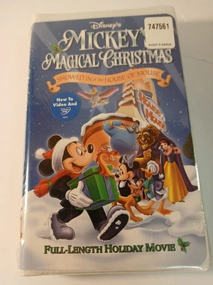 Mickeys Magical Christmas: Snowed In at the House of Mouse Disney VHS Sealed New Foto 1 de 4