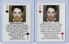 Both 2003 Starz Behind Barz ~ Robert Downey Jr. Playing Cards Lot ~ Mug Shot