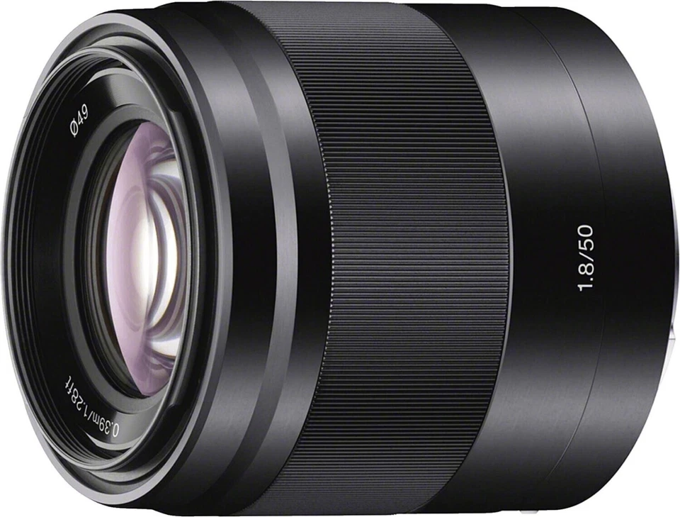 Sony E 50mm F1.8 OSS Porträt-Objektiv - Schwarz