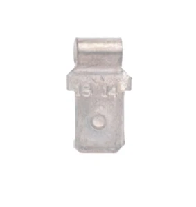 50 14-16 Ga Male .250" Tab Flag 90° Wire Quick Connect Terminal - Non Insulated - Picture 1 of 1