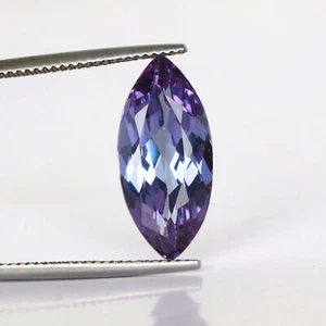 Brazil Alexandrite 7. Carat Marquise Shape Loose Gemstone Lab-Created - Picture 1 of 4