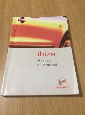 Libretto Istruzioni Seat IBIZA Manuale  Libretto Uso  E Manutenzione 2001 - Immagine 1 di 4