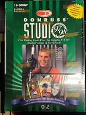 1997-98 Donruss Studio Hockey Factory Sealed Box 18 Packs/5-Studio Cards/1-8 x 1