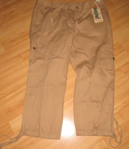 NWT New  DOCKERS Tan Cargo Pants Women's Size 16 Slim Leg Cotton Measure 38 X 26 - Picture 1 of 5