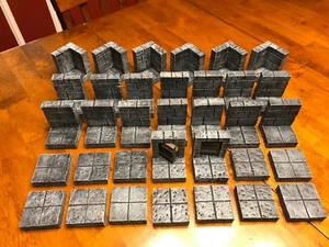 Dungeon Big Modular Set Wargame Terrain Scenery Dungeons & Dragons Pathfinder - Picture 1 of 8