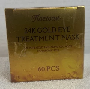 Firewan 24K Gold Eye Treatment Mask 60 Pieces 5.35 Oz Anti -Aging Collagen - Picture 1 of 6