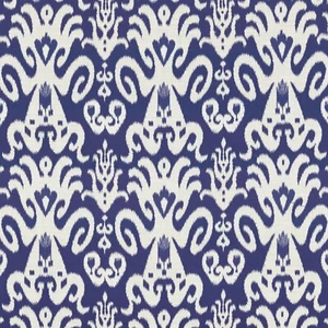 Tejido IKAT Patrón AZUL ÍNDIGO Decoración del Hogar Tapicería Almohada Tela de Costura POR YARDA - Imagen 1 de 6