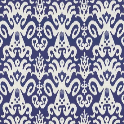 Woven IKAT Pattern INDIGO BLUE Home Decor Upholstery Pillow Sewing Fabric BTY