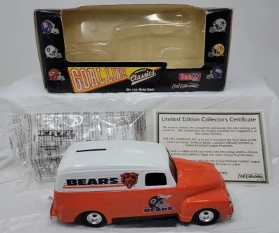 ERTL NFL MONEDA BANCO CHICAGO BEARS 1951 FURGONETA DE ENTREGA GMC con certificado de autenticidad  Foto 1 de 4