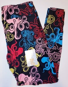 LuLaRoe TC Leggings Octopus Unicorn Sea Life Tall & Curvy (Size 12-18) NWT - Picture 1 of 8