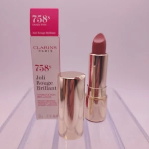 Clarins Joli Rouge Brilliant Lipstick 758s SANDY PINK - Picture 1 of 10