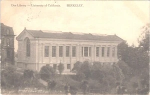 Postcard California CA Berkeley Univ of California 1910 Doe Library - Picture 1 of 2
