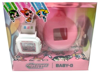CASIO BABY-G＋PLUS THE POWERPUFF GIRLS BGD-10KPP-7JR Limited Women Watch White - Image 1 of 4
