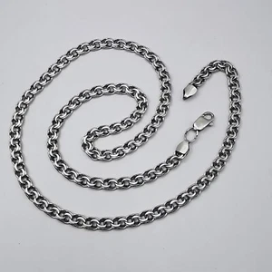 Vintage 925 Sterling Silber Kette Halskette, signiert feiner Schmuck - Bild 1 von 5