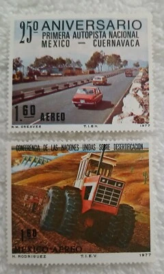 MEXICO - SCOTT # C 543 - C 544 - LOT OF 2 STAMPS  - MNH - Image 1 of 2