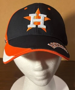 Gorra/Gorra Favorita de los Astros de Houston Logo Para Hombre Correa Papá Azul/Naranja - Usada en Excelente Condición - Imagen 1 de 9