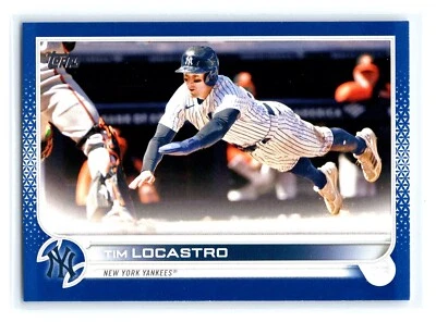 2022 Topps Update Royal Blue #US156 Tim Locastro New York Yankees - Image 1 of 2