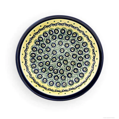 Bunzlauer Keramik flacher Dessertteller / Kuchenteller Ø17,4 cm Kiwi-Dekor DU1 - Bild 1 von 2