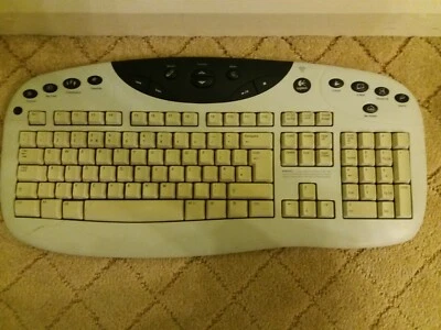 Logitech Cordless Keyboard Y-RF21 with Cordless Desktop Dual Receiver - Image 1 of 4