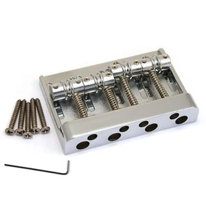 Fender Deluxe HiMass 4-String Bass Bridge Assembly, Chrome - Picture 1 of 1