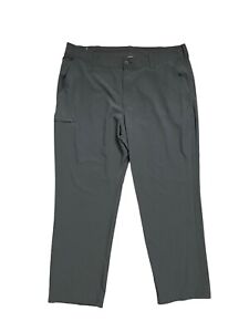 Columbia Hiking Pants Mens 40x30 Dark Gray Thigh Pocket Stretch Straight Outdoor