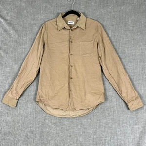 Kenzo Mens Size 40 Button Up Shirt Beige Corduroy Cotton Long Sleeve Regular Fit - Picture 1 of 20