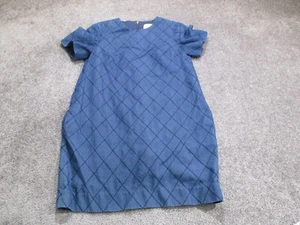 Kate Spade Shirt Womens Size 4 Blue Plaid Dress Top Designer - Picture 1 of 9
