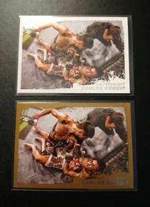 Carlos Condit Gold + Base Card 2011 Topps UFC Moment of Truth MMA Champion WEC - Picture 1 of 2