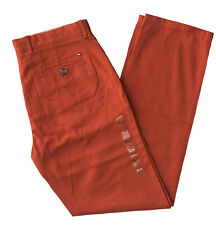 Tommy Hilfiger Men's Custom Fit Orange Slimmer Through Leg Pants - $0 Free Ship