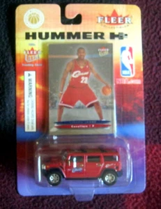 LeBron James Rookie card 2003-04 fleer #171 & toy H2 Hummer Un-Opened - Picture 1 of 3