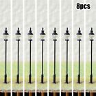 Antique Lamp Post Set for HO Scale or OO Scale Model Railroads 8 Pieces