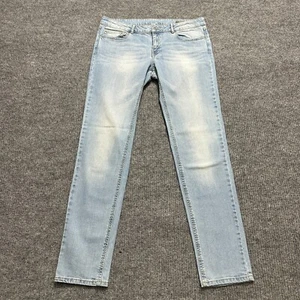 MANGO Alice Slim Fit Jeans Womens Size 12 Light Wash Denim Casual Low Rise - Picture 1 of 10