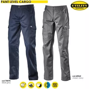 Pantaloni da lavoro Diadora PANT LEVEL CARGO con tasche laterali e portametro + - Zdjęcie 1 z 9