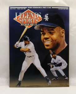 Legends Sports Memorabilia Magazine Vol 5 #2 Frank Thomas with Uncut Card Sheet - Picture 1 of 4