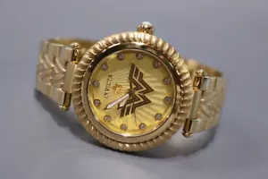 Invicta Dc Comics Wonder Woman Ladies 40mm Limited Edition Gold Watch 33171 - Picture 1 of 5