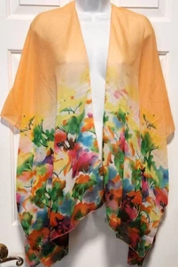 WESTE Kimono Silhouette by Lavello Cabrio Damen Aprikose Blume Garten NEU - Bild 1 von 4