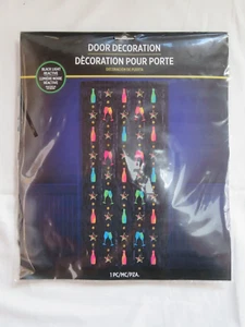 Amscan Happy New Year Wall Door Decoration Black Light Reactive 3'x8' & Garland - Picture 1 of 1