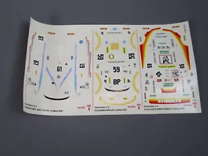 B1 Solido 68K Decal Per Porsche 934 Le Mans 1976 €61 1977 #59 E 1978 #65 - Foto 1 di 6