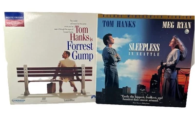 Tom Hanks Laserdisc LD Lot 2 Rom-Com Classics: Sleepless Seattle Forrest Gump VG - Image 1 of 4