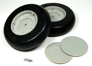 RC Model Airplane 140mm R/C Hobby Rubber Wheels Tires (2pcs) WH550 - Picture 1 of 1