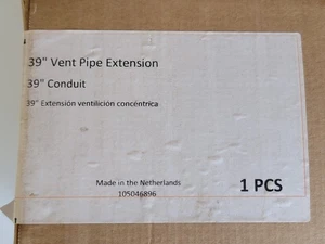 NEU Rinnai Ubbink 224053 39" Entlüftungsrohr Verlängerung für nicht kondensierendes Gerät - Bild 1 von 3