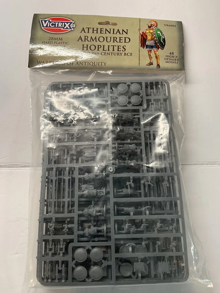 Kit Griego 48 Figuras Victrix Hoplitas Blindadas Atenienses 28mm Plástico Duro VXA001 Foto 1 de 4