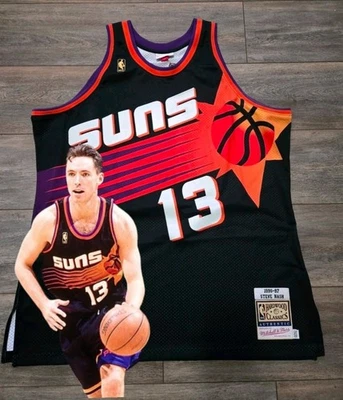 VINTAGE AUTHENTIC STEVE NASH PHOENIX SUNS JERSEY 52 MITCHELL & NESS  - Image 1 of 4