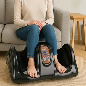 Carepeutic Deluxe Hand Touch Shiatsu Foot Massager (Burl wood) KH385LB - Picture 1 of 6