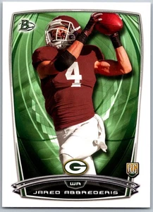 2014 Bowman 76 Jared Abbrederis Rookies Green Bay Packers Football Card - Picture 1 of 2